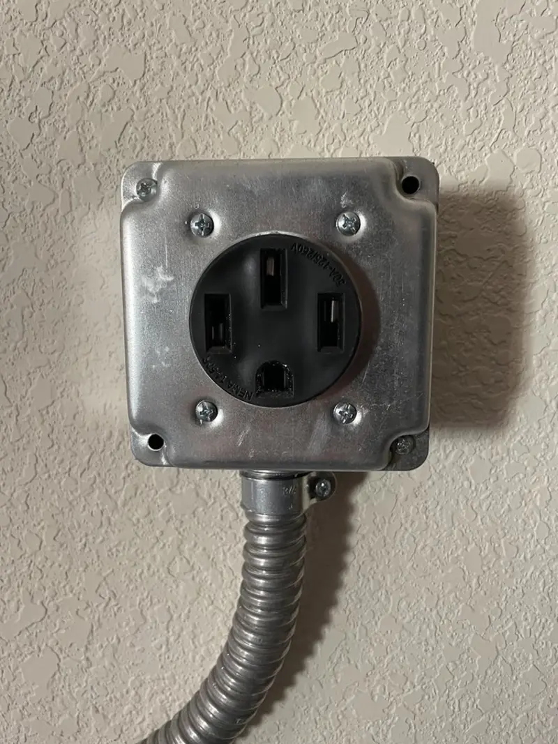 NEMA 14-50 outlet installed for Smart Home Electrical in Lakeland